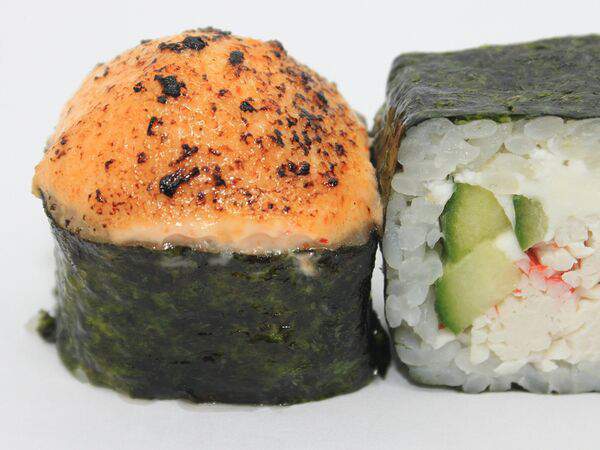 Рисоварка - Запеченный ролл с лососем