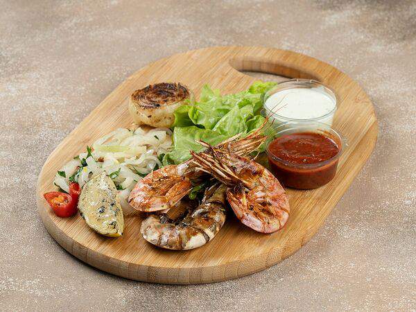 Мангал колибри - Креветки на мангале