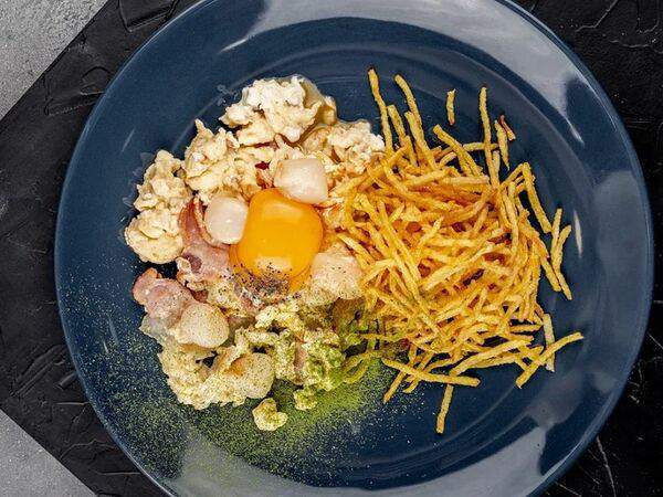 Pizza Hub - Скрэмбл с гребешком и беконом