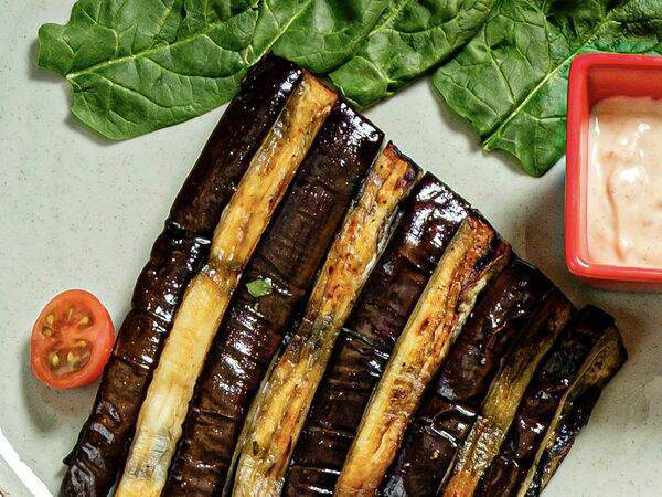 Чайхана Баклажан - Уч панжа из баклажана