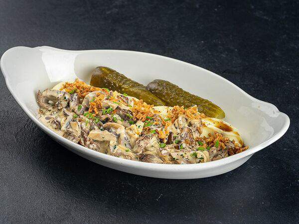 Моррис - Бефстроганов с картофельным пюре