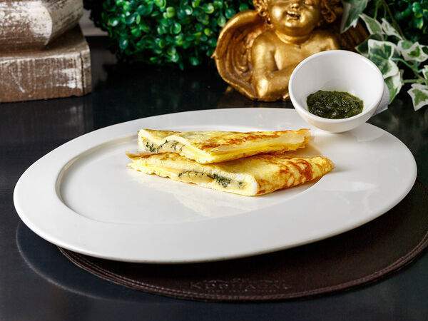 Крендель - Омлет с сыром и зеленью