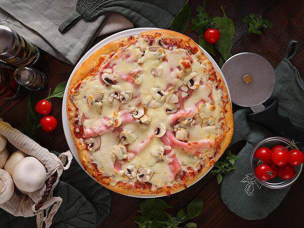 Пататапа - Американская пицца Ветчина с грибами