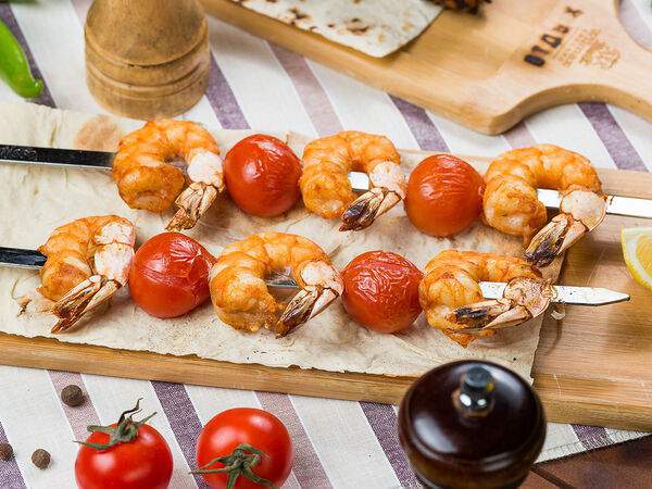 Кафе Отдых - Королевские креветки на углях