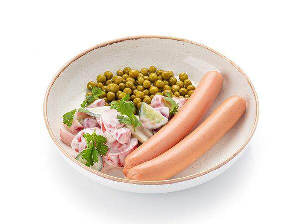 Шоколадница - Сосиски с зеленым горошком