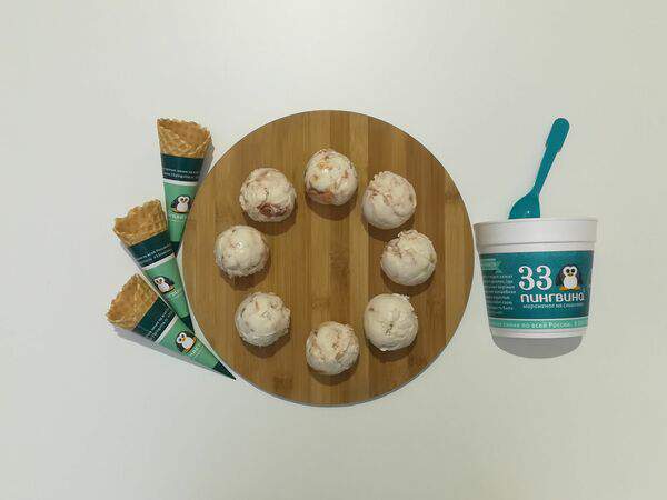 33 пингвина - Мороженое Кедровый орех Organic Bar