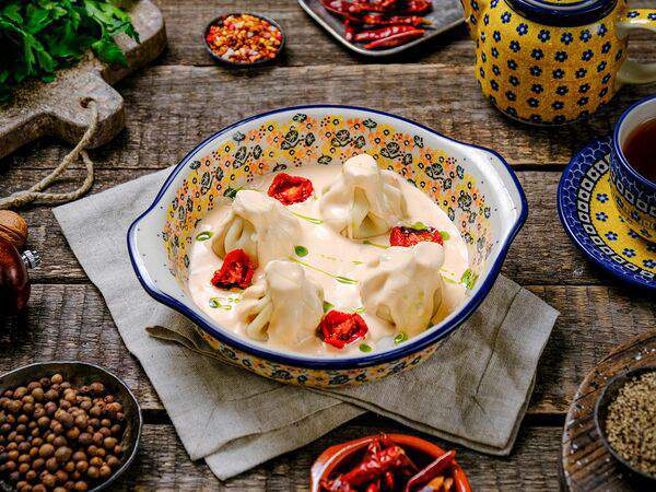 Брынза - Мини-хинкали с цыпленком