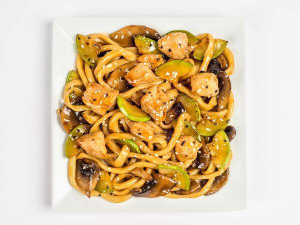 Woksy.ru - Вокси с шампиньонами и мясом цыпленка