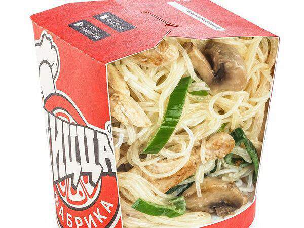 ПиццаФабрика - Фунчоза с курицей в сливочном соусе