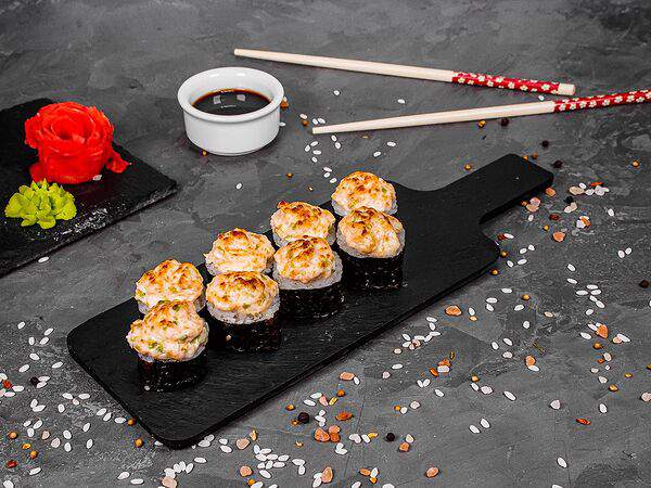 Суши-пати - Запеченный с лососем и авокадо