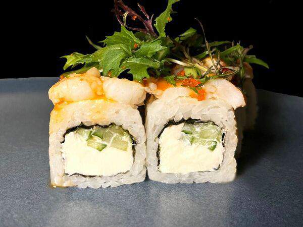 Sushi 34 - Ролл с креветкой и сладким соусом манго