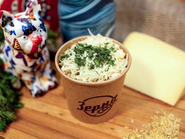 Зерно - Булгур с цыплёнком в сливочном соусе