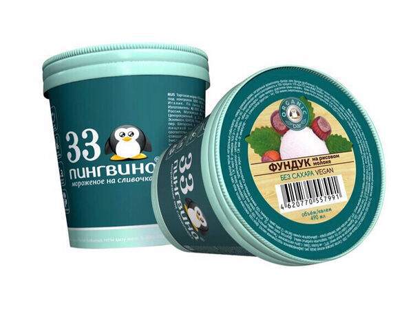 33 пингвина - Веганское мороженое Фундук
