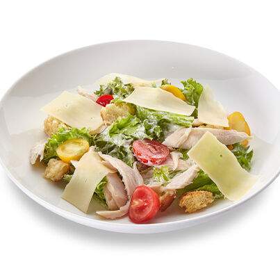 Пить кофе Кино - Салат Цезарь с курицей