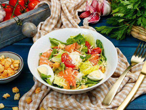 Пельменная - Цезарь с сёмгой