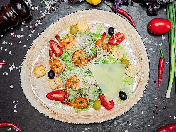 Cernovar - Салат Цезарь с креветками