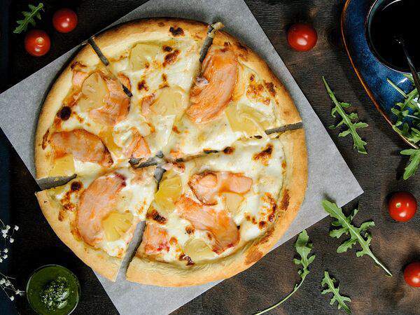 Foodmarket #FaceRoll - Пицца с копченой курицей и ананасами