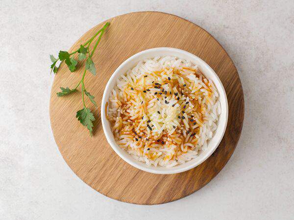 Веган великан - Рис басмати с соусом терияки и кунжутом