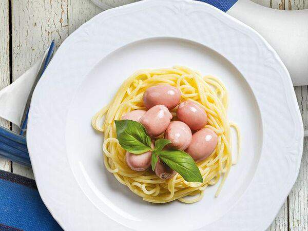 Чайхона №1 Тимура Ланского - Мини-сосиски со спагетти