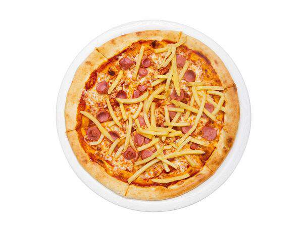 АндерСон - Пицца Kids с сосисками и картофелем фри d=28