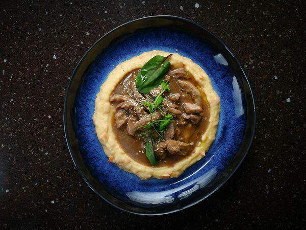 Panorama lounge bar - Бедро индейки с пюре Чоризо