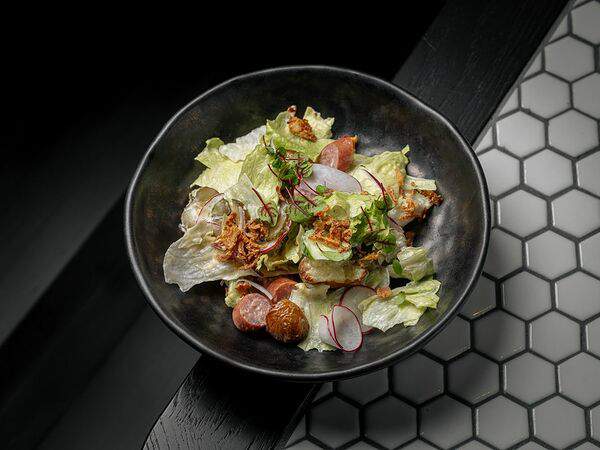 Waterzooi - Салат с копчеными колбасками