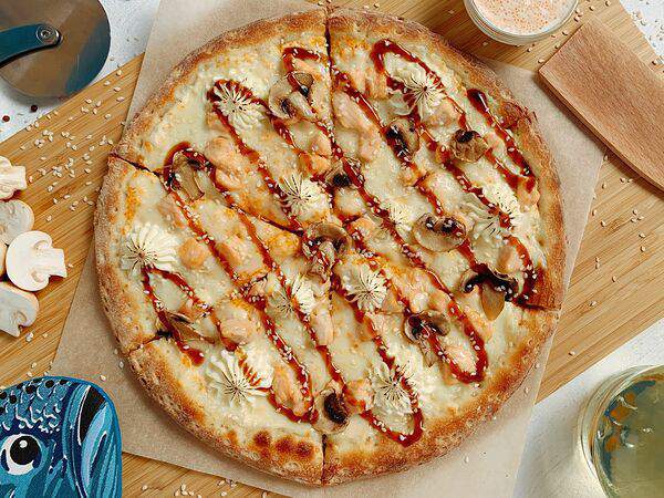 Пицца Сан - Пицца Сливочный лосось