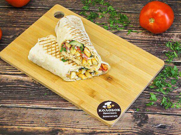 Колобок - Фри в лаваше с овощами и сыром