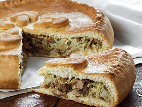 ЭкспертПекарница - Пирог с капустой и грибами