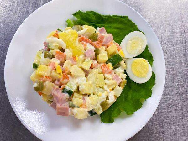 Щи-Борщи - Оливье со свежим огурцом