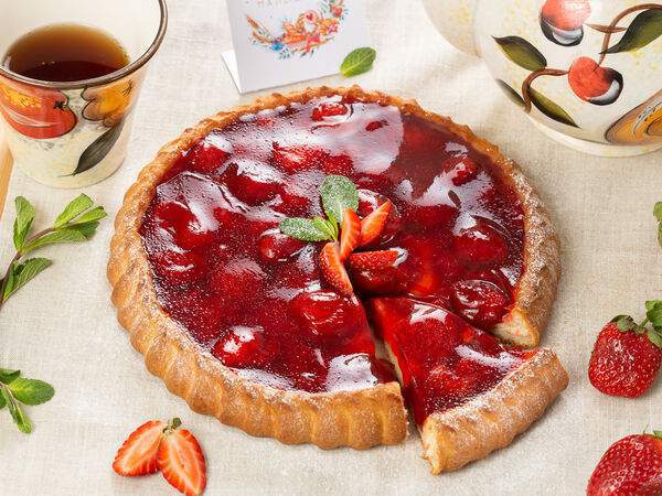 Пышка Малышка - Пирог с клубникой