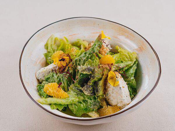 Trattoria 23 - Салат с муссом из кальмара и апельсинами