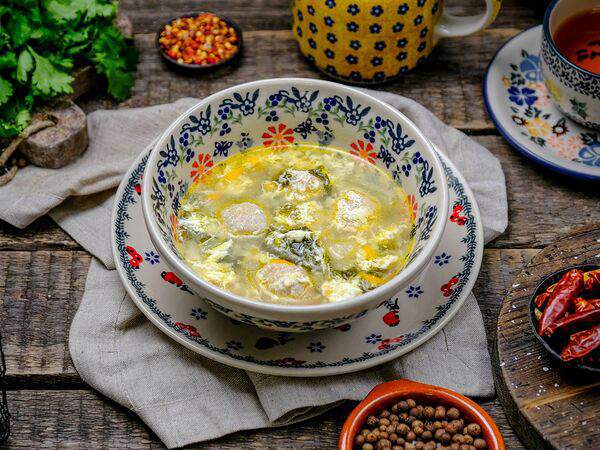 Брынза - Наваристый суп с фрикадельками