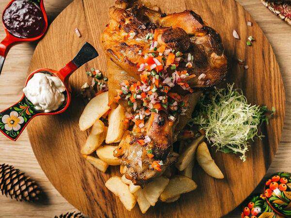 Русская кухня - Рулька свиная