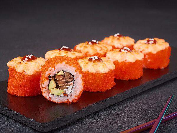 СушиСет - Ролл Запеченный сырный с грибами шиитаке