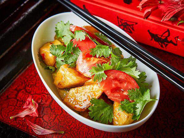 Китайская грамота - Салат из баклажанов с помидорами