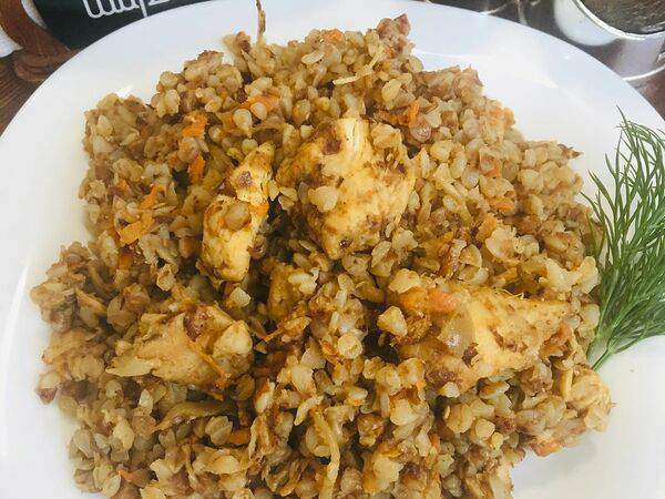 Шаромпокати - Греча по-купечески со свининой