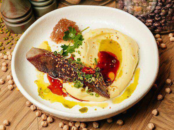 Южанин - Телячий язык с луковым джемом