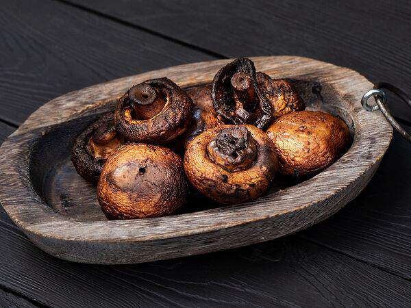 Magma food - Шампиньоны на мангале