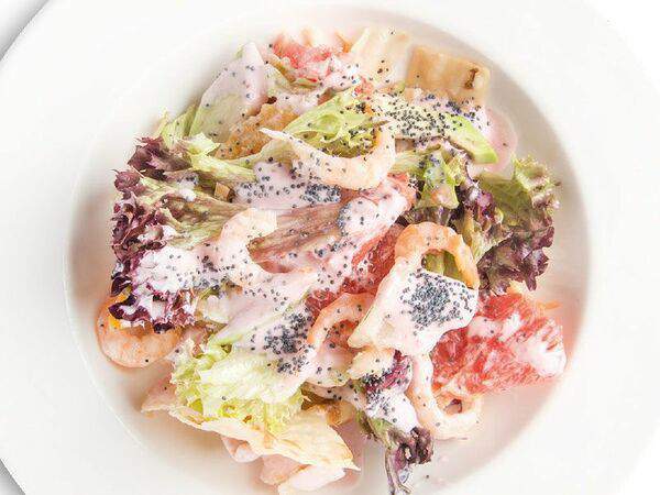 Фёст на Первомайской - Цитрусовый салат с креветками