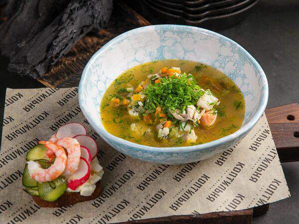 Коптильня - Уха из четырех видов рыб