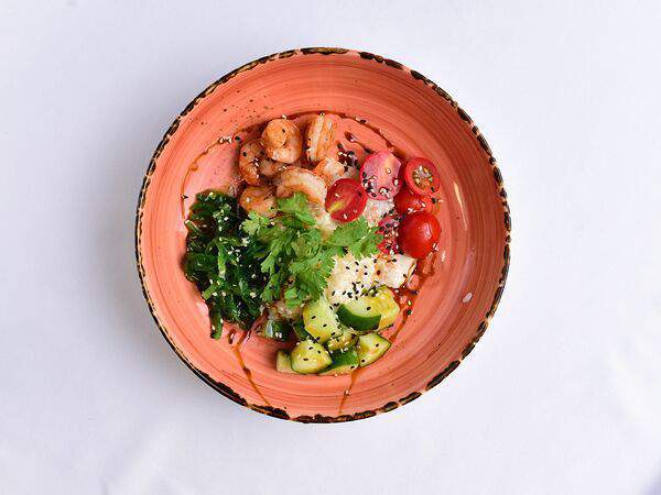 Самое популярное кафе - Поке с креветками