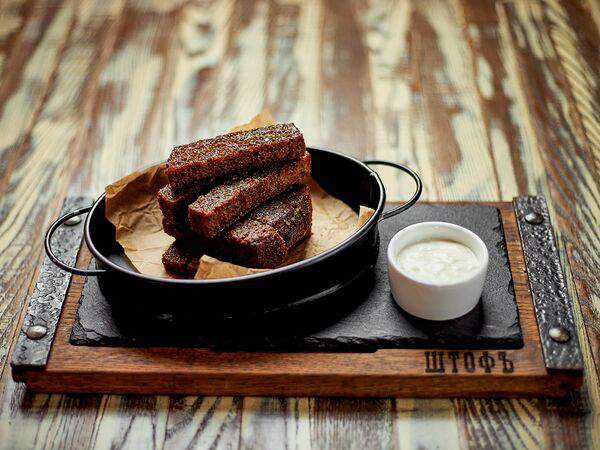 Штофъ - Чесночные гренки с зеленью