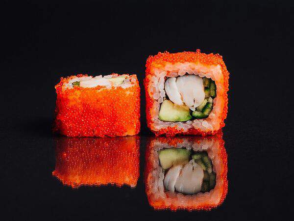 Fish & rice - Ролл Калифорния с тигровой креветкой