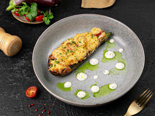 БУБЛИК - Запеченный баклажан с курицей и сыром