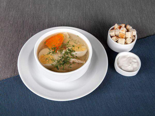 Zelenokart cafe - Куриный бульон