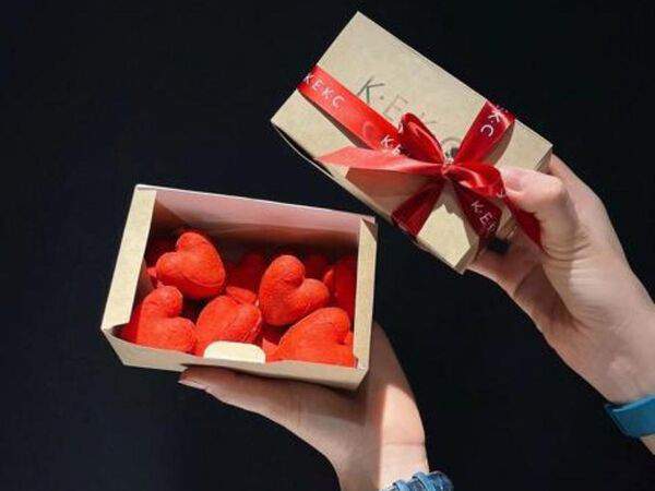 Кекс - Орешки Сердце