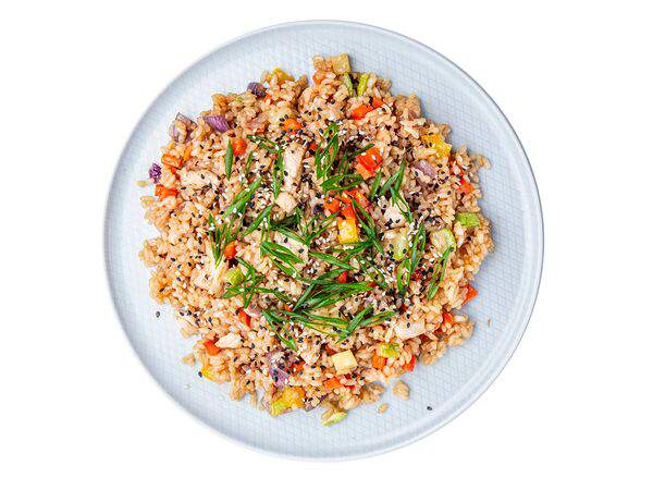 Мандарин - Тяхан с рисом, грудкой цыплёнка и овощами