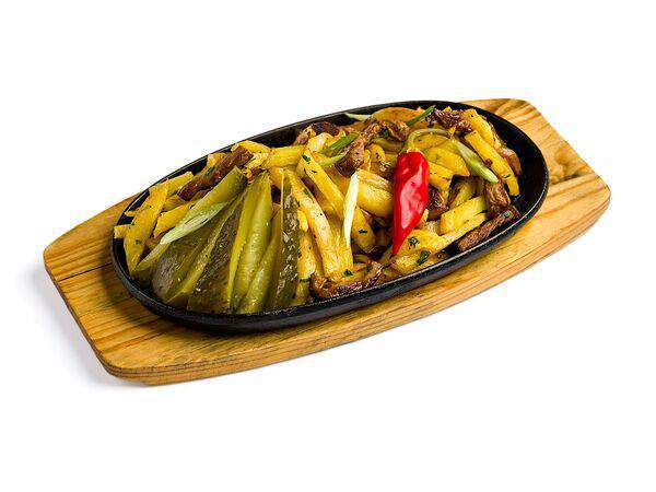 Гриль-бар Канистра - Жареха из говядины на сковороде