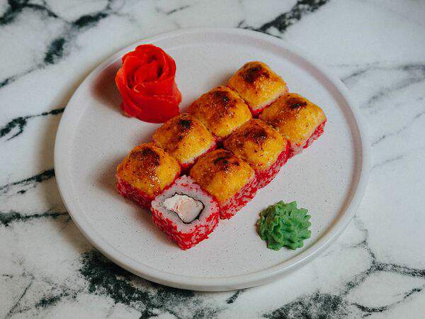 Роллы на районе - Теплый ролл Горячая креветка